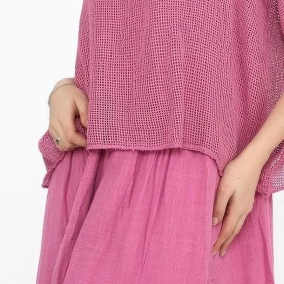 Made in Italy Raw Moda Layered Cotton Dress - One Size (Fits 8-14) - Picture 4 of 9